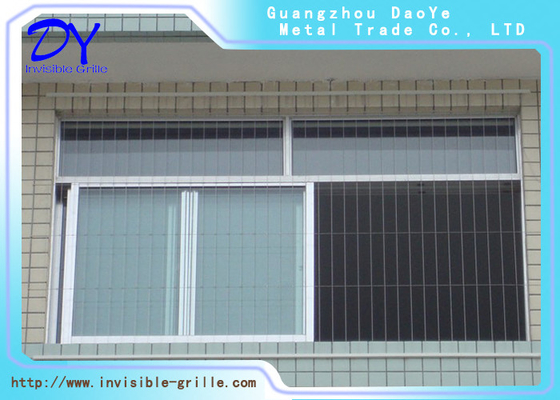 پنجره های مدرن امن، نوری نامرئی، آنودیزه کننده 2.0 میلی متر و 3.0 میلی متر ریل آلومینیومی