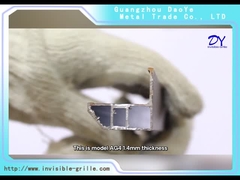 AG4 1.4 میلی متری با 304 پیچ با لنت دوتایی آبی محافظ ضد زنگ بالکن مشبک نامرئی