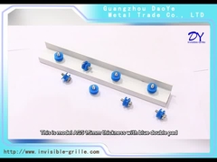 AG5 1.5 میلی‌متری با 304 پیچ با پد آبی رنگ ریل آلومینیومی شیری سفید / خاکستری