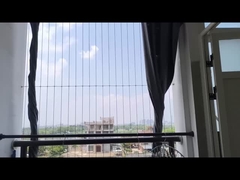 316 فولاد ضد زنگ سیم طناب بالکن شبكه نامرئي ضد سرقت