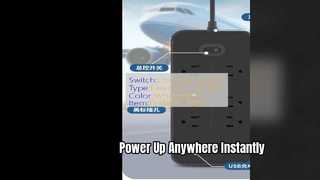 سوکت برق قابل حمل با شارژ سریع USB