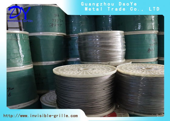 پوشش نایلون 316 7x7 2.0mm سیم فولاد ضد زنگ EX-WORK سیم انعطاف پذیر برای کاربردهای دریایی صنعتی و تجاری