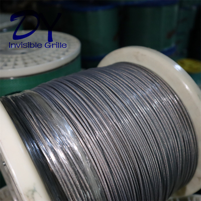 316 سیم 2.0mm محافظ بالکن نامرئی با پوشش نیلونی امنیت