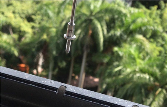 3mm رولر سیم فولادی بالکن ریل با ظرفیت 100kg بالکن ریل ریل