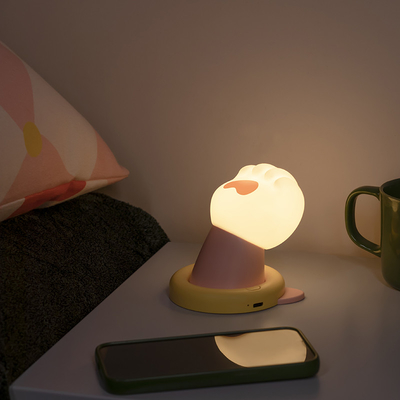 پنجه گربه نور شب خلاق شارژ USB هدیه تولد دوست داشتنی و دوست داشتنی هدیه دختر عملی سیلیکون Patting نور