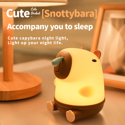 دکوراسیون اتاق خلاقانه LED Snottybara نور شب USB قابل شارژ مجدد کارتون حیوانات کودکانه لامپ سیلیکونی