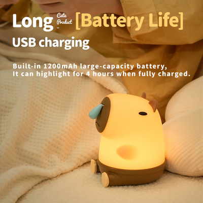 دکوراسیون اتاق خلاقانه LED Snottybara نور شب USB قابل شارژ مجدد کارتون حیوانات کودکانه لامپ سیلیکونی