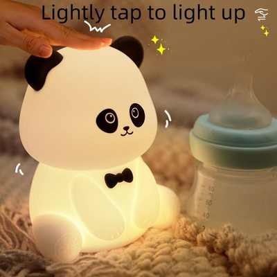 آقاي پاندا نور شبانه گره زدن و تسکين استرس زينت اداري بستر همراه خواب لامپ ديسک LED