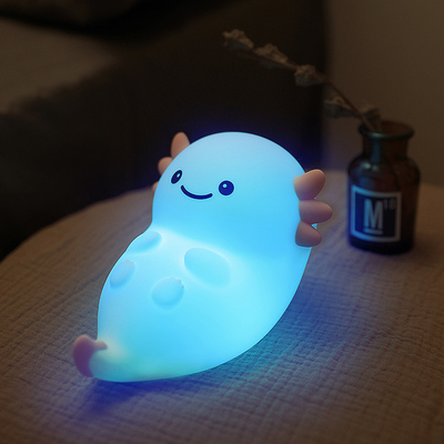 خانه مدرن USB نور شبانه هکساگونال دایناسور بچه ماهی LED با سنسور لمسی رنگارنگ سیلیکون نور قابل شارژ