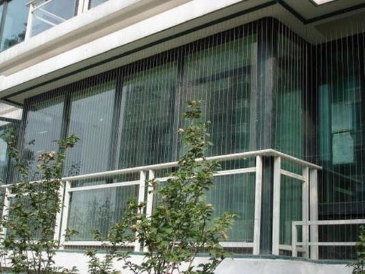 ظرفیت حمل 100 کیلوگرم بالکن شبكه نامرئی با رنگ خاکستری