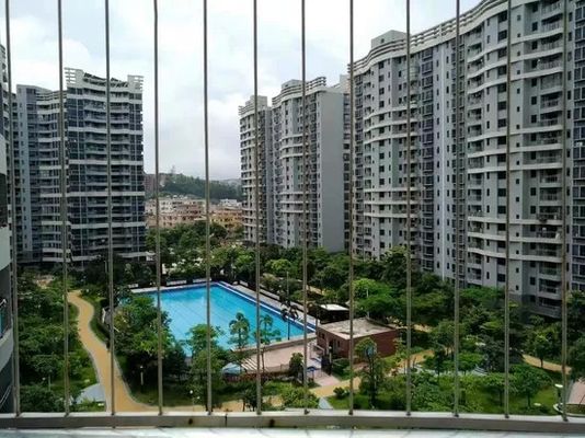 316 فولاد ضد زنگ 2.0mm سیم نوری با پوشش نیلونی و فاصله 5 سانتی متر سیم