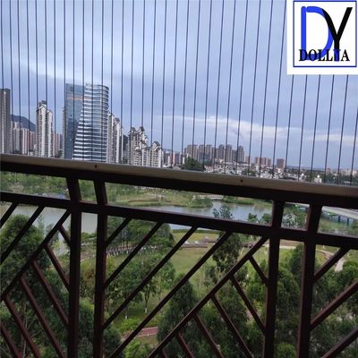 316 فولاد ضد زنگ 2.0mm سیم نوری با پوشش نیلونی و فاصله 5 سانتی متر سیم