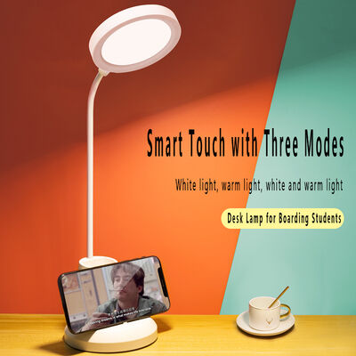 نگهدارنده قلم ساده مدرن چراغ رومیزی LED شارژی پلاگین محافظت از چشم چراغ مطالعه خوابگاه کالج چراغ مطالعه لمسی