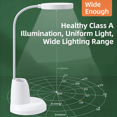 نگهدارنده قلم ساده مدرن چراغ رومیزی LED شارژی پلاگین محافظت از چشم چراغ مطالعه خوابگاه کالج چراغ مطالعه لمسی