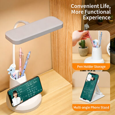 1 عدد چراغ رومیزی LED مشابه تصویر، روشنایی و دمای رنگ قابل تنظیم، ایده آل برای کار، مطالعه و استراحت