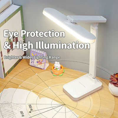 چراغ رومیزی منبع تغذیه الکتریکی با ارائه دمای رنگ 3500-6500K ایده آل برای روشنایی کار، میز مطالعه و دفتر کار خانگی