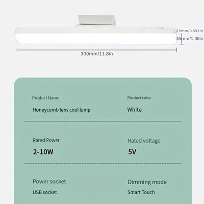 3500-6500K دمای رنگی لامپ رومیزی LED با ولتاژ 5V 1A ایده آل