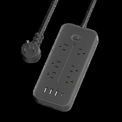 یک کلید سوئیچ ضد آتش کابل سوکت برق خروجی برق اطمینان از قدرت امن