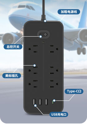 سوکت برق میز قابل حمل با خروجی USB 5V 2.4A
