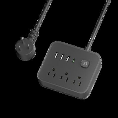 110V 220V AC Fireproof Cable Power Socket Standard Grounding Safe Heavy Duty Power Distribution Solution for Commercial