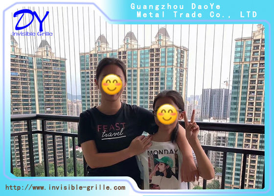 2.0mm 316 سیم فولاد ضد زنگ ساختمان بلند بالکن / پنجره نوری نوری