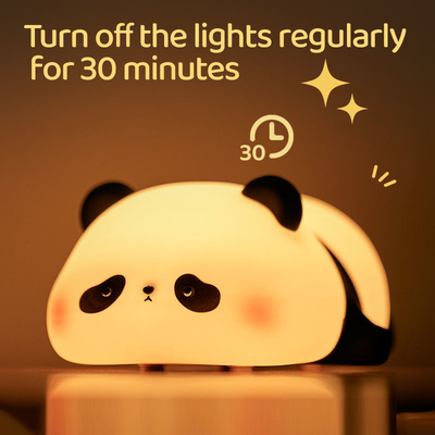 سفارشی سازی سیلیکون نور شب پاندا USB قابل شارژ میز چراغ LED نور شب سیلیکون نور شب برای اتاق بچه ها