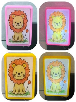 لامپ چراغ شب زیبا به نظر می رسد مواد پایه پلاستیکی ارائه نور شب مناسب برای خانه و دفتر