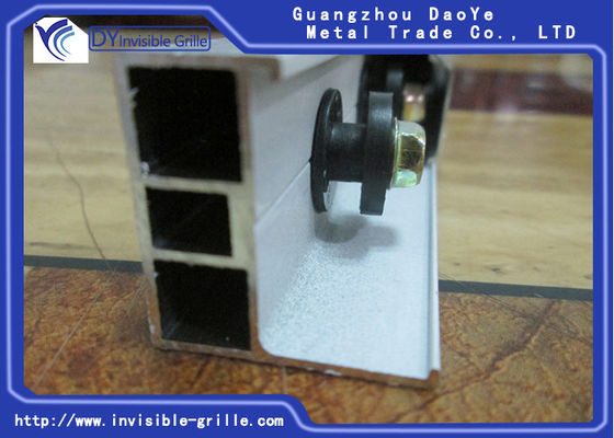 راه آهن کشویی آلومینیومی ثابت ، کانال مسیر آلومینیوم مشبک های نامرئی