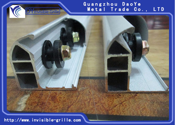 آهنگ پنجره کشویی آلومینیومی با دوام برای جلوپنجره های نامرئی ایمنی کودکان