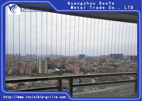 جلو پنجره مشبک نامرئی بالکن سیم 2.0mm 316