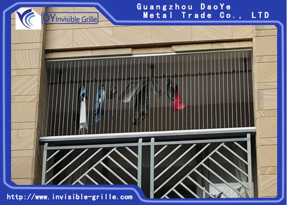 گریل ایمنی نامرئی محافظ سیم های طناب فولادی ضد زنگ 7X7