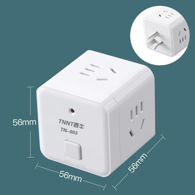 Home Extension 3 Outlet Power Socket PC PP Material
